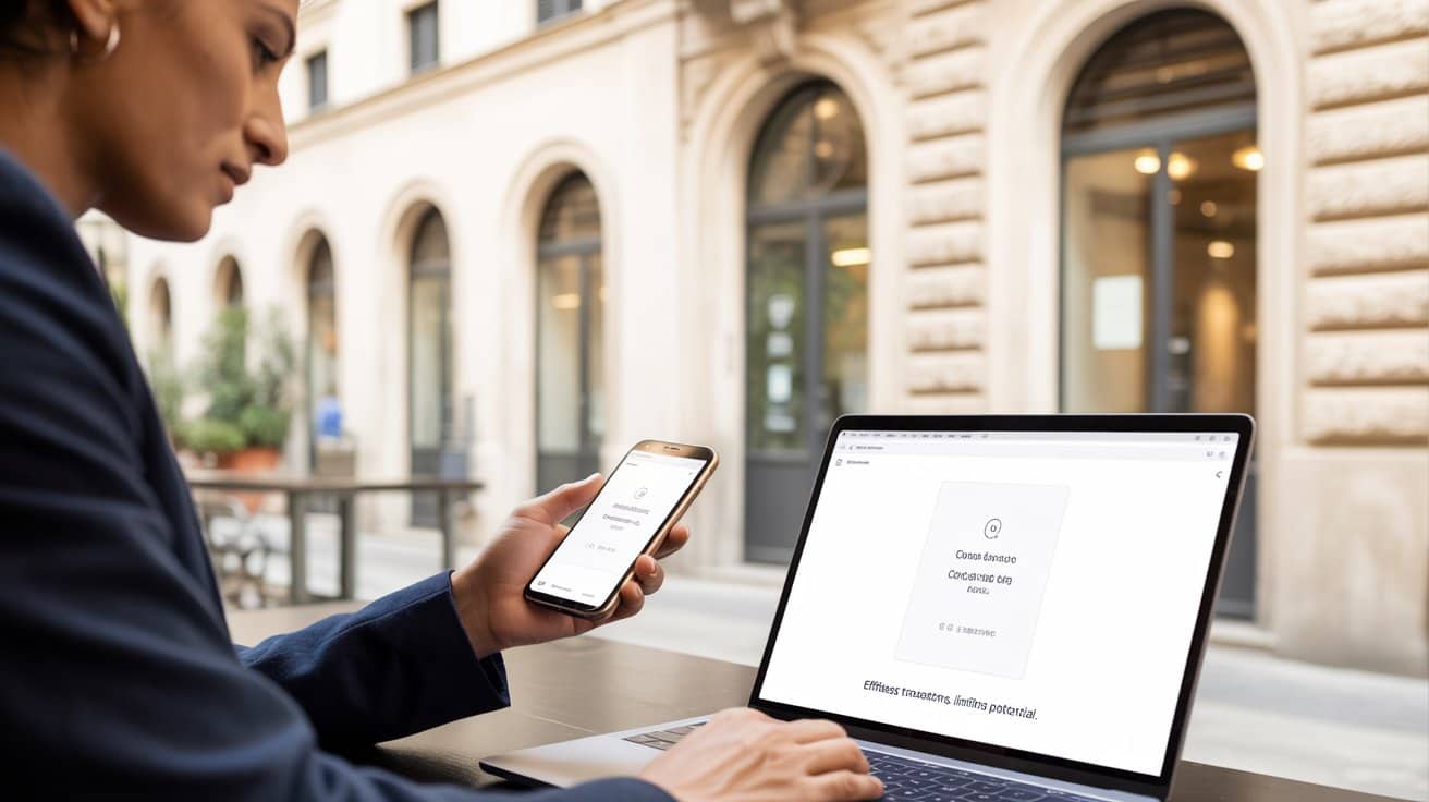 Dashboard aziendale che mostra grafici di pagamenti online e flussi di cassa, rappresentando l’uso di Stripe in Italia per ricevere pagamenti digitali in modo professionale e sicuro.